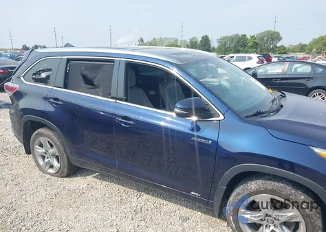 2016 Toyota Highlander Hybrid Limited from USA, damaged, VIN 5TDDCRFH5GS016289